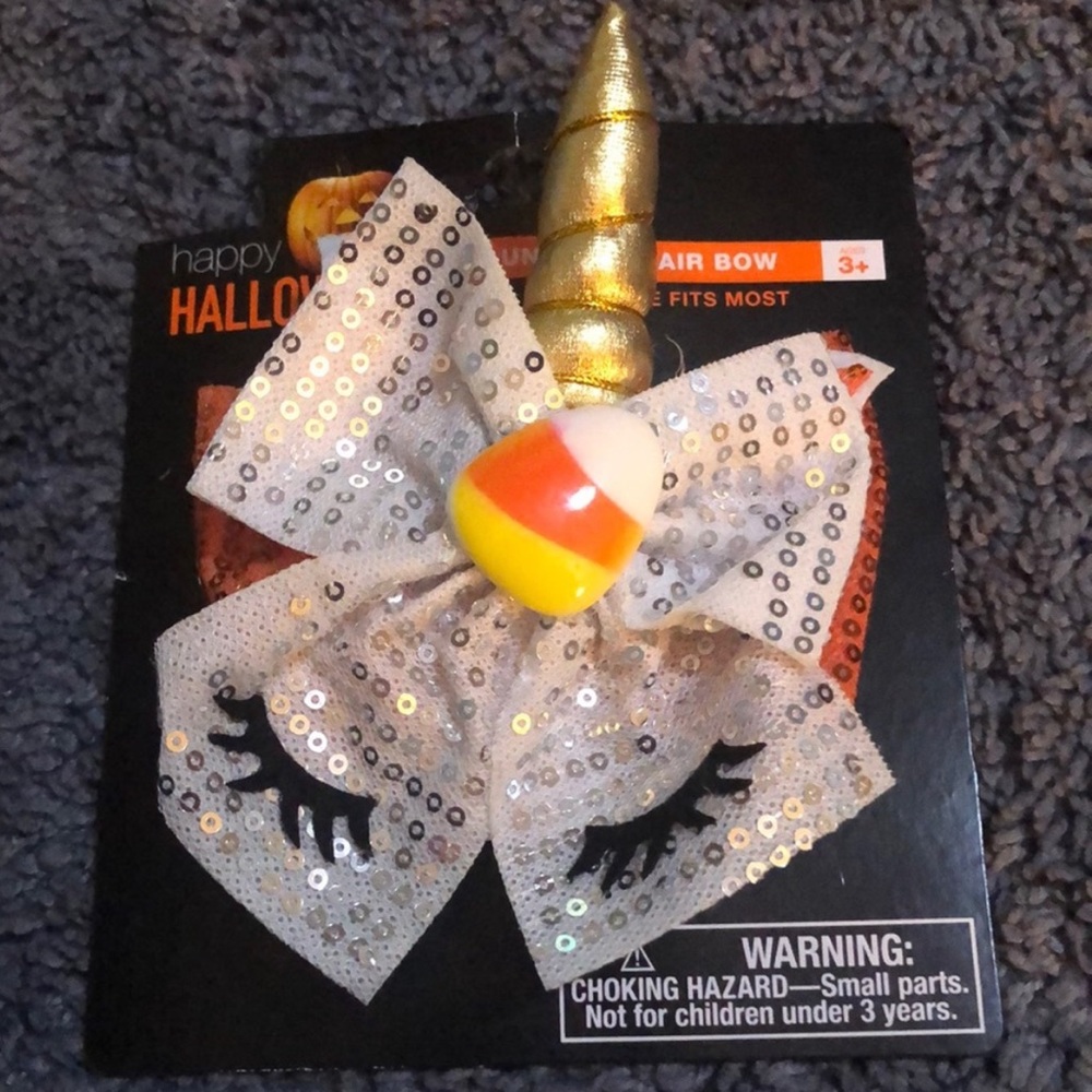 NWT unicorn hair bow